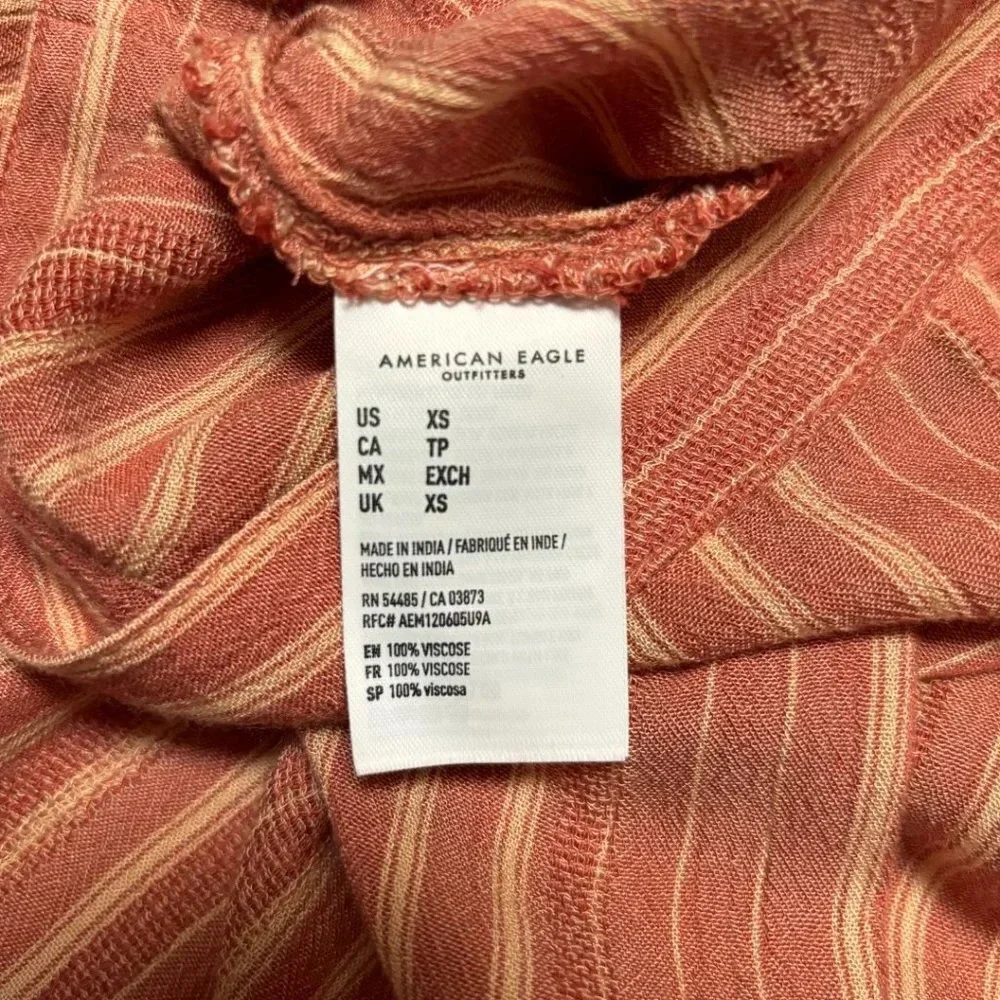 American Eagle Outfitters True Wrap Mini Skirt Striped Size XS‎